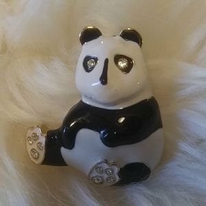 Large Enamel Crystal Panda